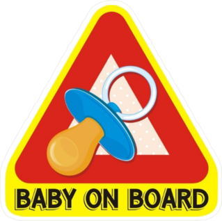 Baby on Board Pacifier Sticker