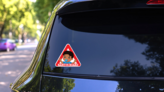 Baby on Board Road Safety Sticker on a Rear Car Window (New) example