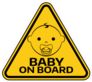 Baby on Board Triangle Sticker