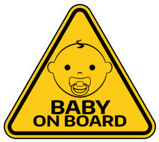 Baby on Board Triangle Sticker
