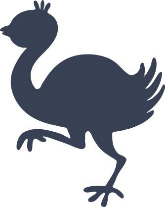 Baby Ostrich Bird Sticker