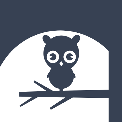 Baby Owl In Tree Sticker