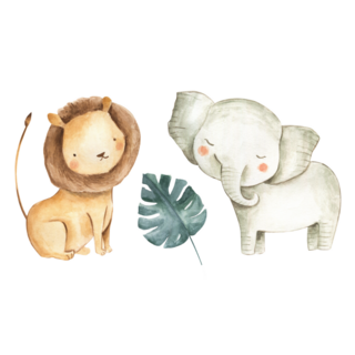 Baby Safari Animals Sticker