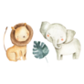 Baby Safari Animals Sticker