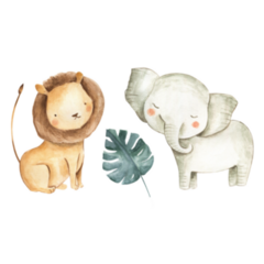 Baby Safari Animals Sticker