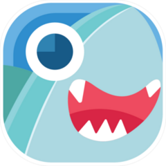 Baby Shark Rounded Corner Sticker