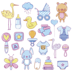 Baby Shower Sticker Sheet