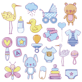 Baby Shower Sticker Sheet