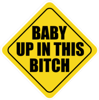 Baby Up In This Bitch Sticker