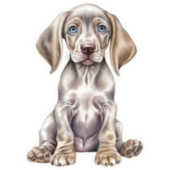 Baby Weimaraner Sticker