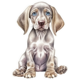 Baby Weimaraner Sticker