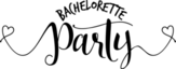 Bachelorette Party - Hand Lettering Sticker