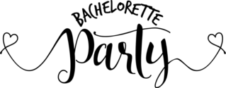 Bachelorette Party - Hand Lettering Sticker