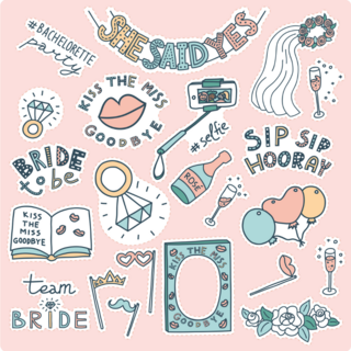 Bachelorette Sticker Sheet