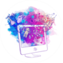 Back To School: E-learning Technology Concept Illustration Sticker