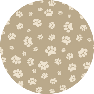 Background Animal Footprints Tan Sticker