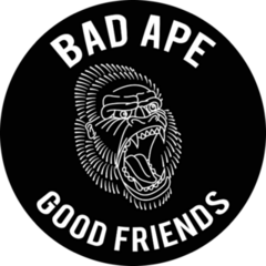 Bad Ape Good Friend Sticker
