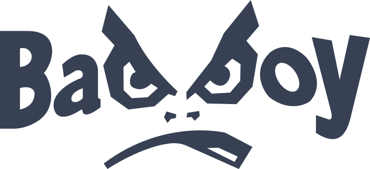 Bad Boy Vinyl Lettering With Face Sticker