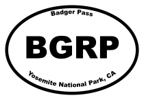 Badger Pass Oval Sticker