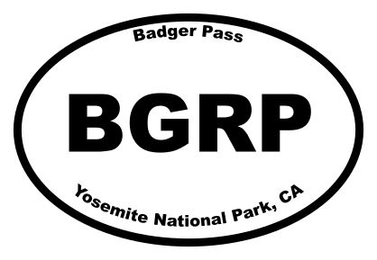 Badger Pass Oval Sticker