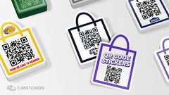 Bag QR Code Stickers Stacks