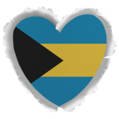 Bahama Paper Heart Sticker