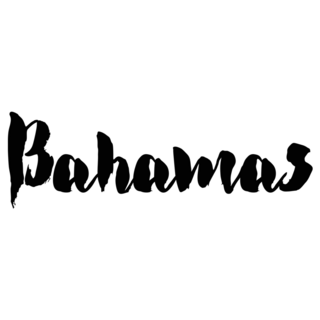 Bahamas Calligraphy Sticker