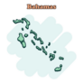 Bahamas Cartoon Sticker