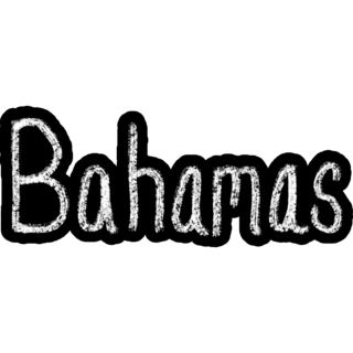 Bahamas Chalk Sticker