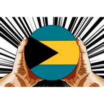 Bahamas Comic Art Sticker