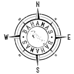 Bahamas Compass Sticker