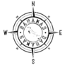 Bahamas Compass Sticker