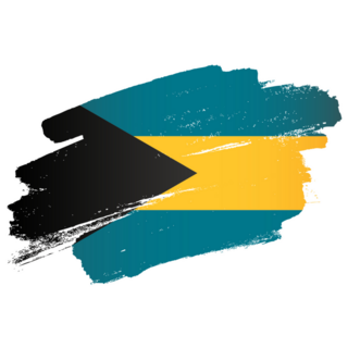 Bahamas Flag Brush Sticker