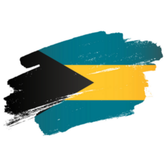 Bahamas Flag Brush Sticker