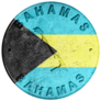 Bahamas Flag Button Sticker