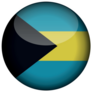 Bahamas Flag Circle Sticker
