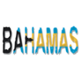 Bahamas Flag Text Sticker