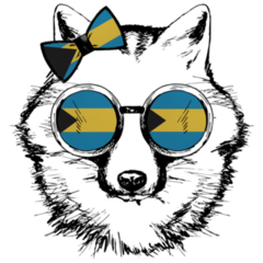 Bahamas Fox Sticker