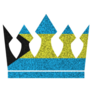 Bahamas Glitter Crown Sticker