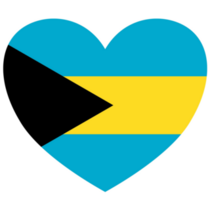 Bahamas Heart Sticker