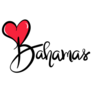 Bahamas Heart Text Sticker