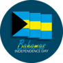 Bahamas Independence Square Sticker
