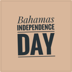 Bahamas Independence Sticker