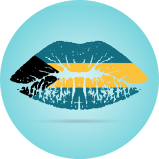 Bahamas Lipstick Sticker