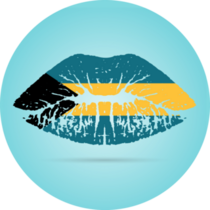 Bahamas Lipstick Sticker