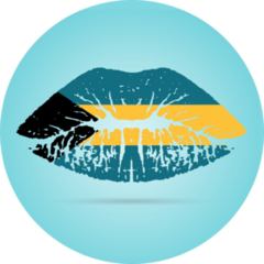 Bahamas Lipstick Sticker