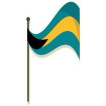 Bahamas National Flag Sticker