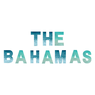 Bahamas Ocean Font Sticker