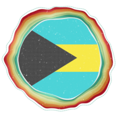 Bahamas Rainbow Sticker