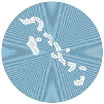 Bahamas Round Logo Sticker